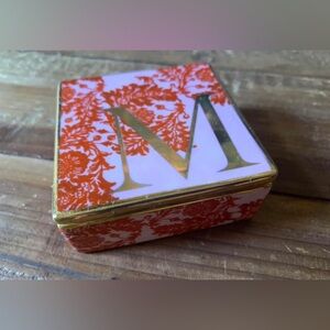 Anthropologie Venice Monogram Trinket Dish